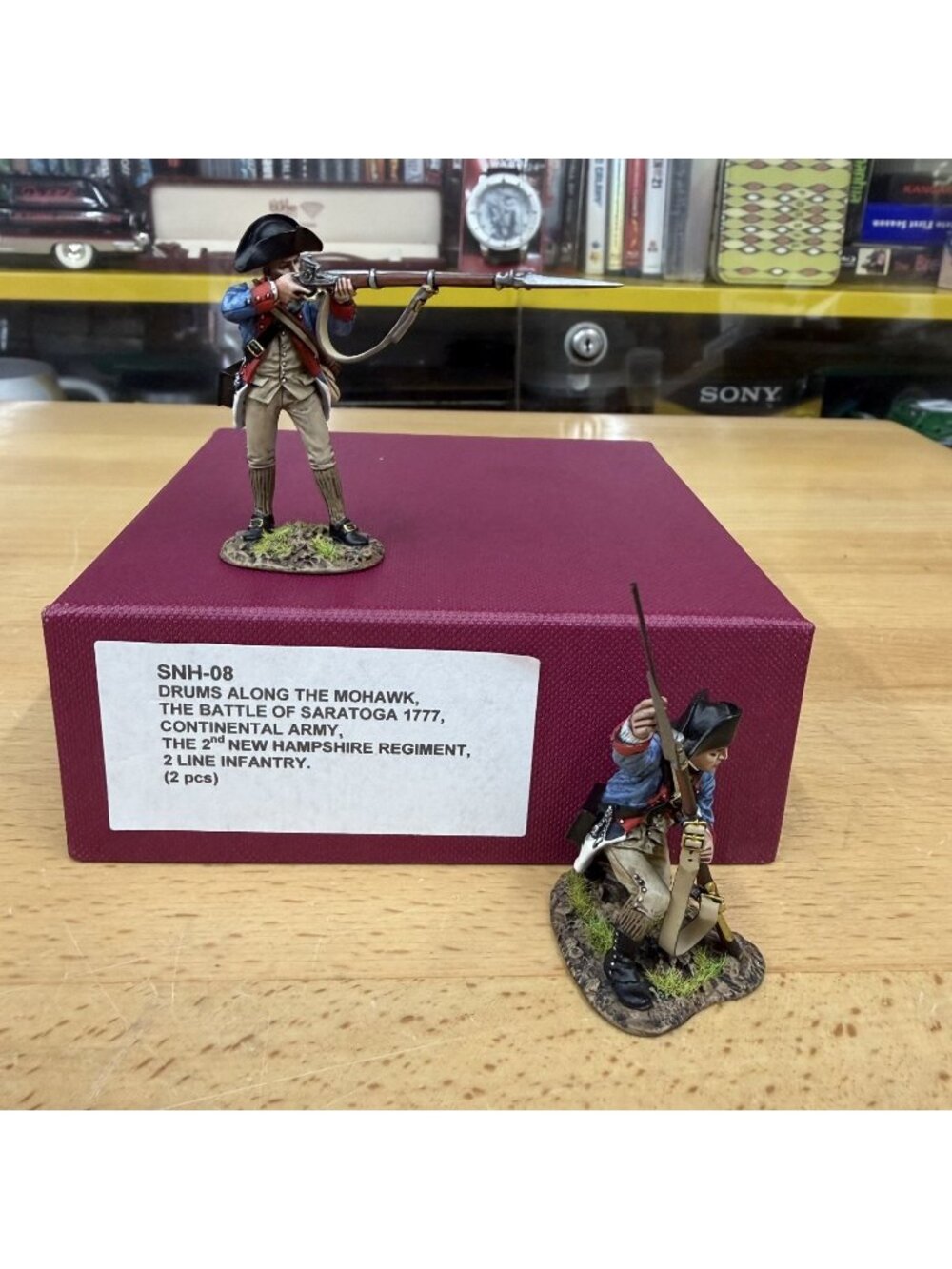 John Jenkins SNH-08 2nd New Hampshire Line Infantry Saratoga 1777 2pc Boxed